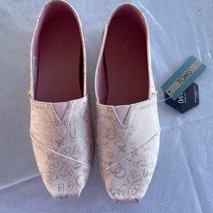 Toms Pink Bridal Shoes Size 8